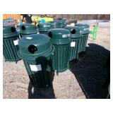 4 Metal Recycle Bins