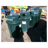 5 Metal Recycle Bins