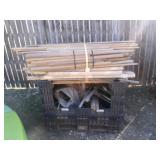 Assorted Wood Trim Crates not included