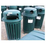 3 Metal Recycle Bins