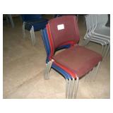 4 Assorted Color Stackable Chairs