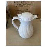 White Swirl  Carafe 42oz qty 12pc