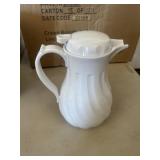 White Swirl  Carafe 42oz qty 12pc