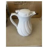 White Swirl  Carafe 42oz qty 12pc