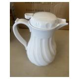 White Swirl  Carafe 42oz qty 12pc
