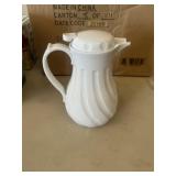 White Swirl  Carafe 42oz qty 12pc