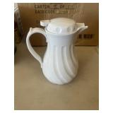 White Swirl  Carafe 42oz qty 12pc