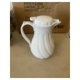 White Swirl  Carafe 42oz qty 12pc