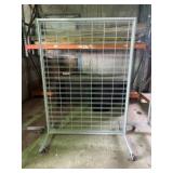 One Rolling Display Rack  48 1/2 Width 39inch in