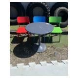 Metal Table and Chairs