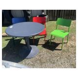 Metal Table and Chairs