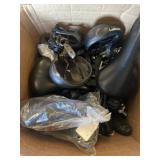 Assorted Indoor Bike Seats, Pedals and Brackets