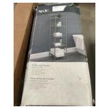 Hotel Shelf, 5 Tier Linen Tower & Banded Shade