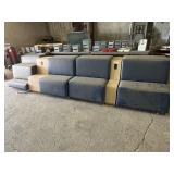 Four Armless Lounge Chairs with Outlets