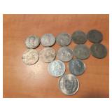 10- 1970 Un Peso Coins