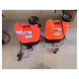 2 Electric Larson  Backpacks Sprayers 16L with