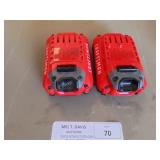 2 Craftsman 20V Batteries No Charger