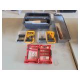 2 Dewalt Drills Sets and 1 Milwaukee Drill no