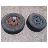 2 Tires with Rim 235 and 245