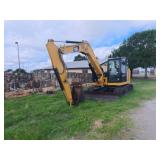 CAT 308 CR Excavator Has Key