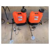 2 Electric Larson  Backpacks Sprayers 16L with