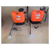 2 Electric Larson  Backpacks Sprayers 16L with