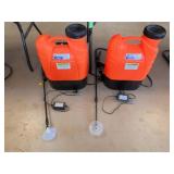 2 Electric Larson  Backpacks Sprayers 16L with