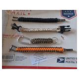 8 Boxes of Assorted Survivals Bracelets & Key