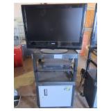 TV Cart with tv & vhs