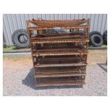 Metal Crates With Rack