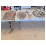Two Silver Treys & Assorted Silverware