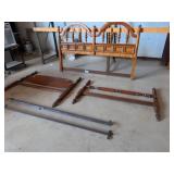 Twin Bed Frame &  Queen Head Board