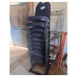 11 Louge Chairs on Furniture Dolly