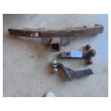 Metal Frame Hitch bar & 2 Hitches