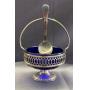 GLASS-POTTERY-STERLING/SILVER PLATE SERVING PCS.-FLATWARE SETS