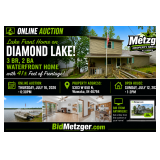 Diamond Lake 3 Bedroom, 2 Bath Waterfront Home!