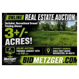 08.18.26 Metzger Online Real Estate Auction-Almost 3+ Acres of Secluded, Recreational Ground