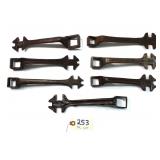 7 pc Lot Buggy Wrench Collection