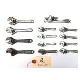 13 pc Lot small Crescent type 2 3/4"-3 3/4" & 1