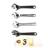 4 pc Lot 4" Crescent