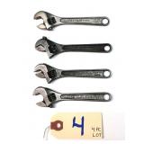 4 pc Lot 4" Crestoloy