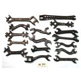 16 pc Lot Wrench Collection