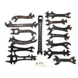 14 pc Lot Wrench Collection