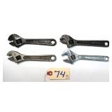4 pc Lot 6" Task Force, anton Malleable, Hjorth &