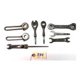 8 pc Lot combination & ratchets 4" - 8 1/2"