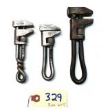 3 pc Lot Acme twist handle 4 1/2" - 6"