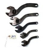 5 pc Lot 6", 8", 10" & 12"  Wescott No. 76 (2),