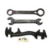 3 pc Lot Ingersoll-Rand 10 1/2", Warren Webster &