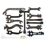 12 pc Lot Wrench Collection