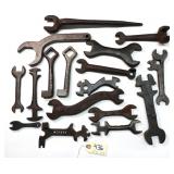 17 pc Lot Wrench Collection